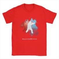 Counter-Strike 2 CS Go T Shirts Men's 100% Cotton Creative T-Shirts Crew Neck Shootting Game Tees Short Sleeve Tops Gift Idea S