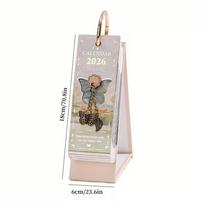 2026 Desk Calendar Daily Page Block with Stand Office Desk Organizer for Home School, Tear-Off Daily Planner