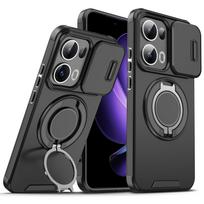 For Oppo Reno13 Case OPPO Reno 13 Cover Oppo Reno13 Pro Magnetic Ring Armor Slide Camera Lens Case Magsafe Wireless Charge Cover OPPO Reno13