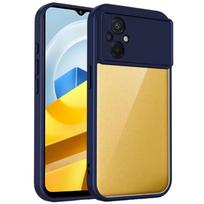 Skirta Xiaomi Poco M4 dėklas POCO M5 telefono dėklas Poco M4 m5 5G dangtelis Oro pagalvėlė Smūgiams atsparus silikoninis buferis Skaidrus matinės spalvos galinis dangtelis Kietas Poco M4 5G