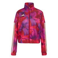 Adidas FARM Rio Jackets Women's Bahia Burgundy/Vibrant Burgundy/Crystal Linen Stand Collar Moderate Other KD4634 M