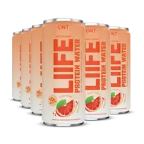 Protein vanduo QNT, apelsinų ženšenio skonio, 330 ml x 12 vnt.