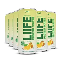Protein vanduo QNT, citrinų ir imbiero skonio, 330 ml x 12 vnt.