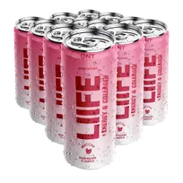 Funkcinis gėrimas QNT Energy & Collagen Matcha Raspberry, 250 ml x 12 vnt.