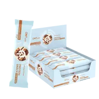Baltyminiai batonėliai QNT, karamelės ir žemės riešutų skonio, 60 g x 12 vnt.