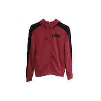 Puma Casual Sports Hooded Zip-Up Sweatshirt Jacket Men Outerwear Maroon 845162-09 L
