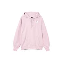 Jordan W J Flight Fleece Hoodie Solid Logo Sports Casual Loose Plush Pullover Long Sleeve Sweatshirt Women hoodies Purple DQ4604-576 M