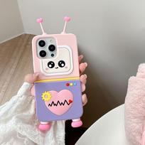 Kawaii 3D animacinis silikoninis telefono dėklas Xiaomi 13 14 15 Redmi K60 K70 K80 Pro Mielas apsaugantis nuo kritimo minkštas silikoninis dėklas Huawei Nova13 Nova12 Honor Dovanai Honor X60i