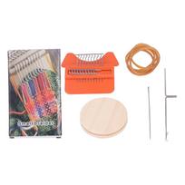 10 Hooks Mini Loom Machine Household Small Weaving Loom Machine with 6.5cm Wooden Board for Hand