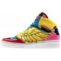 Adidas Jeremy Scott X 2Ne1 Vyriški sportbačiai Balti Wht Wcnglo V20692 43⅓