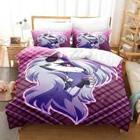 Loona Boss Patalynės Komplektas Viengulis Twin Pilnas Karalienės Karaliaus Dydžio Lovos Komplektas Suaugusiųjų Vaikų Miegamojo Antklodės Užvalkalų Rinkinys 3D Anime Patalynės Rinkinys Lovos EU Single(135*200cm)3pcs