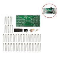 5 V elektroninis smėlio laikrodžio „pasidaryk pats“ rinkinys Juokingi elektriniai gamybos rinkiniai, tikslūs su LED lempomis, dvigubo sluoksnio lenta 84 * 40 mm balta