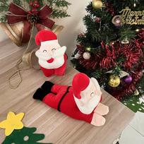 Kalėdų švytintis muzikinis glostomas ratas Santa Klausas Elnias Apyrankė Vaikams Pliušinis Žaislas Dekoracija Dovana Height about 15cm