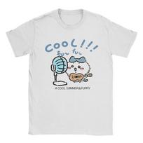 Harajuku Chiikawa hachiware Tshirts Men Round Neck Short Sleeve Clothes  Cotton Summer Tops Shirts S