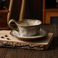 Kavos Puodelis ir Lėkštutė Rinkinys Keramika Leopardų Raštas Japonų Retro Bohemiškas Ins Kūrybingas Popietės Arbata Latte Art Puodelis Dovanų Dėžutė 160ml