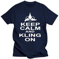 Keep Calm and Klingon T Shirt - Mens Boys Startrek Spock Syfy - Star'T Shirt Newest Fashion Men Short Sleeve Cheap T Shirts S