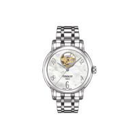 TISSOT Heart Collection Automatic Mechanical Movement Women's Watch 35mm White Dial Stainless Steel Case T050.207.11.116.00 Silver Dial