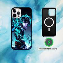 Mano H-Hero Academia D-Deku dėklas telefonui iPhone 17, 16, 15, 14, 13, 12, 11 Plus, Pro Max Magnetinis Magsafe belaidžiam įkrovimui iPhone14PRO