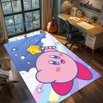 Kirby Neslystantis Plaunamas Grindų Kilimėlis Dekoras, Didelis Plotas Kilimas Idealiai Tinka Miegamajam & Žaidėjų Kambariui Namuose.-TING 60x90cm