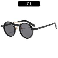 Women's sunglasses, fashionable round men's and women's sunglasses, retro sunglasses
