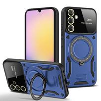 Shockproof Armor Case For Samsung Galaxy A55 A54 A53 A52 A50 A35 A34 A33 A32 A30S A25 A24 5G 4G Magnetic Ring Stand Camera Cover For Galaxy A55 5G mėlyna