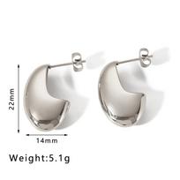 Waterdrop Thin Earrings For Women Gold Color Stainless Steel Drop Ear Stud