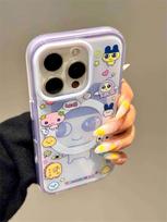 Funny cartoon magnetic stand phone case for iPhone 17 16 Pro Max 14 15 pro 16 cover with Magsafe cute protection shockproof cove iPhone17