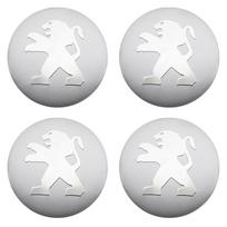 2026 Karštas Automobilio Lipdukas 4 VNT. 56mm Automobilio Ratlankio Centrinis Dangtelis Stebulės Dangtelis Emblema Lipdukas Aksesuaras Peugeot 108 2008 206 207 3008 20 4PCS For Peugeot