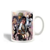 Keramikinis puodelis - MANIACASE - Michaelas Jacksonas Karalius - baltas - 30 cl - tinkamas plauti indaplovėje balta