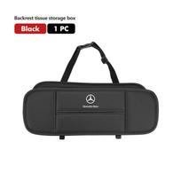 Daugiafunkcinė automobilio sėdynės atlošo laikymo dėžutė su kabliuku ir servetėlių dėžute Mercedes Benz AMG A C E S G klasėms W201 W210 W108 W204 W205 W203