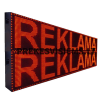 LED reklama 100 x 20cm raudonos spalvos