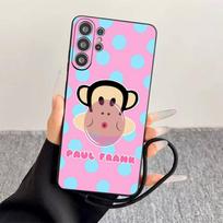 P-Paul Frank telefono dėklas Samsung S25, S24, S21, S22, S23, S30, Ultra, S20, Plus, Fe, minkšto silikono juodas dangtelis Samsung S23ULTRA5G