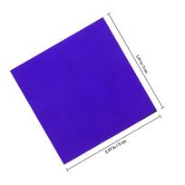 Kobalto Stiklo Filtro Lakštas Chemijos Laboratorijoms Liepsnos Bandymo Priedas Didelio Patvarumo Skaidrus Mėlynas - 5x10cm