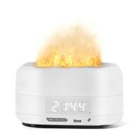 Multifunctional Aroma Diffuser: 7-Color Flame Humidifier, Bluetooth Speaker, Alarm Clock, Bedroom Mood Light Australia Plug