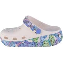 Crocs Cutie Crush Drugeliai Patogūs Paprasti Greitai Džiūstantys Žemi Sandalai Vaikams Balti 208298-94S 37-38