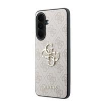 Guess PU 4G Metal Logo dėklas skirtas Samsung Galaxy A37 rožinės spalvos