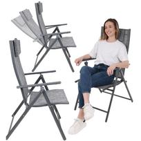 SODO KĖDĖ 57x68x106CM 2xTEXTLINE 7 PADĖČIŲ SU GALVOS ATRAMA RINKINYS 2VNT. 1065021