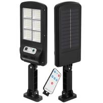 SAULĖS ENERGIJOS GATVĖS ŠVIESTUVAS 120LED + NUOTOLINIO VALDYMO PULTAS JUDESIO IR PRIEBANDOS JUTIKLIS 1046785