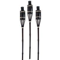 BAMBUSINIS FAKELAS 60 CM 3VNT JUODAS 556147