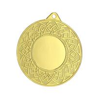 Bendrosios paskirties aukso spalvos medalis su vieta 25 mm emblemai – plieninis MMC26050/G