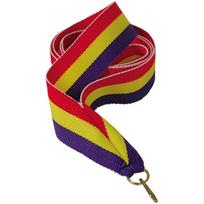 Kaspinas 22 mm – raudonai-geltonai-mėlynas V2-R/Y/BL