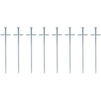 PALAPINĖS KUOLIUKAI 18CM RINKINYS 8VNT. METALINIAI CAMP ACTIVE 503004