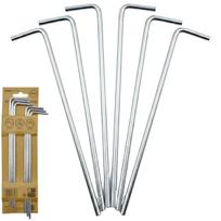 PALAPINĖS KUOLIUKAI 18CM RINKINYS 6 VNT. METALINIAI ENERO CAMP 1077963