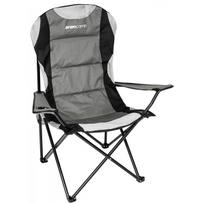 SULANKSTOMA TURISTINĖ KĖDĖ LUX 60X60X105CM PILKA-JUODA 1067674