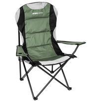 SULANKSTOMA TURISTINĖ KĖDĖ LUX 60X60X105CM ŽALIA-JUODA 1032511