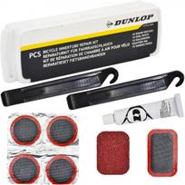 DVIRAČIO KAMERŲ REMONTO RINKINYS LOPAI IR KLIJAI 9 ELEMENTAI DĖŽUTĖJE DUNLOP 307206