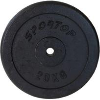 KETAUS SVORIS JUODAS 20 KG ENERO FIT fi26,5 1VNT. 585258