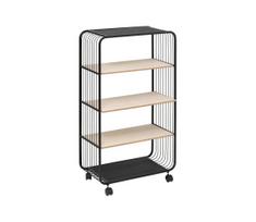 5five - Patiekimo staliukas/mobilioji lentyna COLGE 97x55 cm juoda/smėlinė