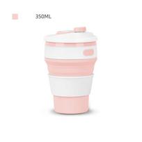 Silikoninė 350 ml kavos puodelis kelioninis sulankstomas silikoninis puodelis sulankstomi vandens puodeliai BPA maistinis gėrimų indas puodelis arbata 350ML