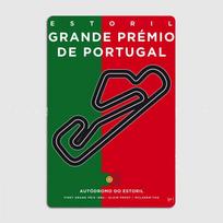 Estoril Portugalijos Didysis Prizas F1 Lenktynių Trasos Metalo Plakato Ženklas Klubui Pritaikyta Sienų Dekoro Skardinė Ženklas Kambario Dekoras Namų Dekoras 7.9x11.8In(20x30cm)